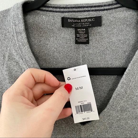 Banana Republic Silk and Cashmere Men’s Sweater - Picture 3 of 4